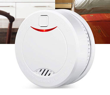 Smoke Alarm with 10-Year Battery Life, VdS, EN14604 and CE Certified Smoke Detector with Intelligent Fire Alarm, Photoelectric Sensor