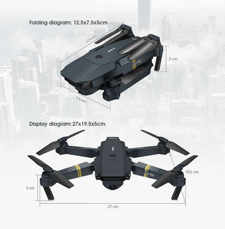 DroneX Pro - Foldable Lightweight Drone