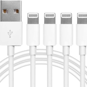 4-Pack Apple MFi Lightning USB Cables