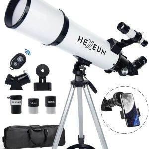 80mm Portable Refracting Telescope with Tripod