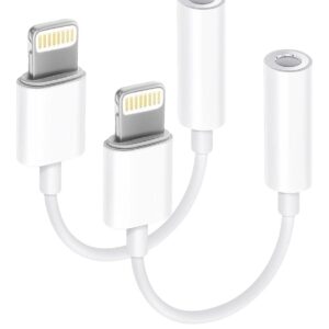 Apple MFi Lightning to 3.5mm Adapter 2-Pack