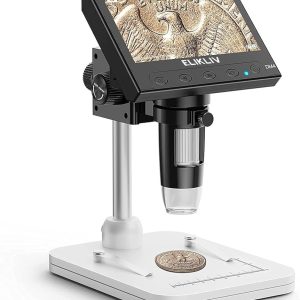 Elikliv 1000x LCD Coin Microscope with LEDs