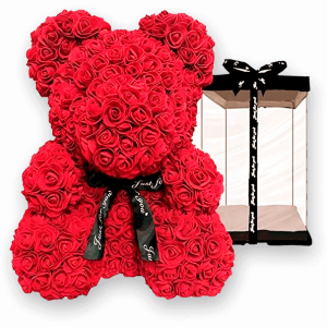 Rose Bear Romantic Gift - Cute Teddy