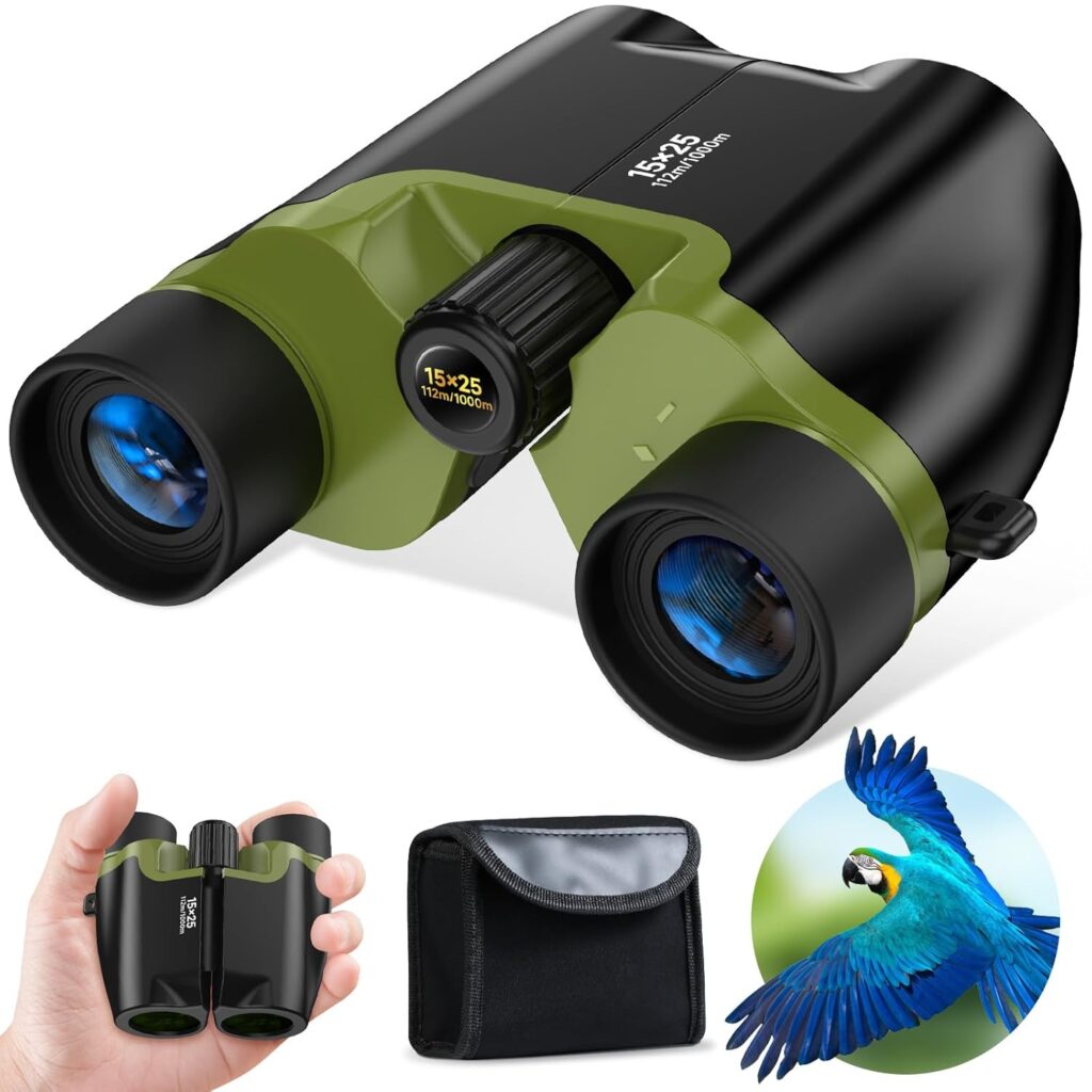 Compact 15x25 Waterproof Binoculars for All